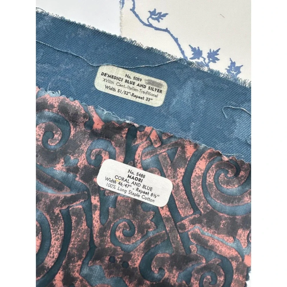Vtg Six Rare FORTUNY Sample Pieces - Stunning Hard to Find Patterns & Colors